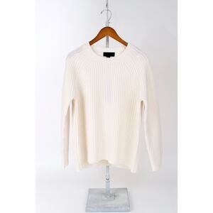 Nili Lotan Laurette Ribbed Cashmere Sweater Ivory - S